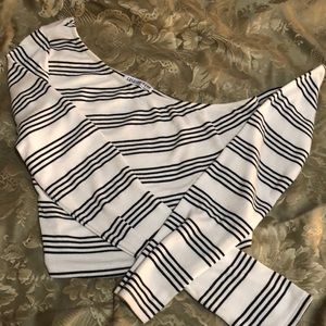 Fashion Nova stripe crop top